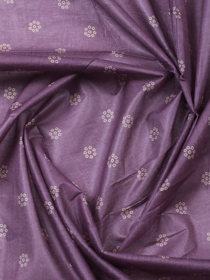 Printed Cotton Blend Unstitched Suit With Pant &amp; Dupatta