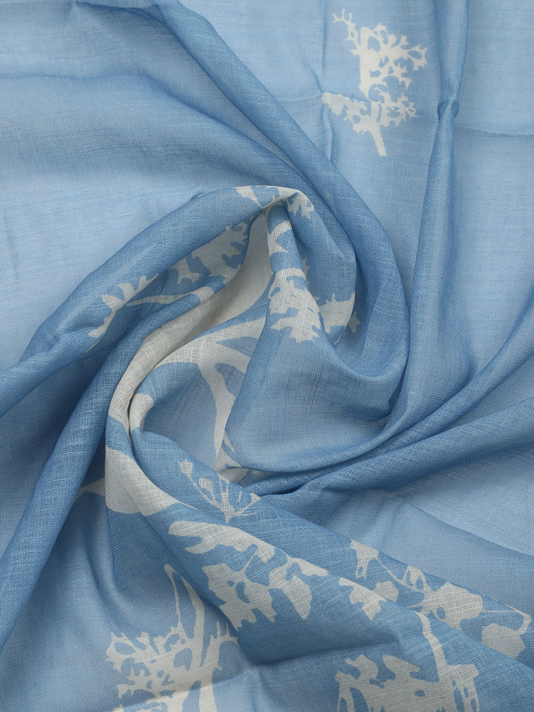Embroidered Cotton Blend Unstitched Suit With Pant &amp; Dupatta