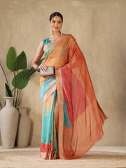Printed Tussar Saree