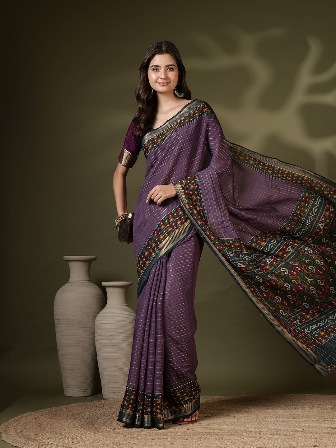 Digital Printed Art Silk Saree