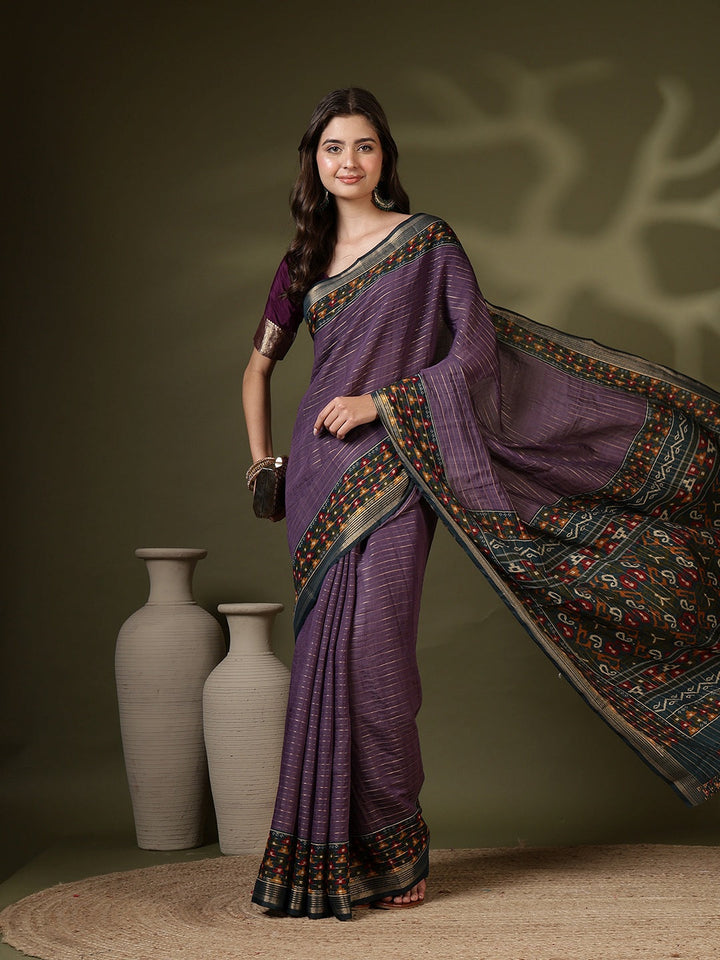 Digital Printed Art Silk Saree