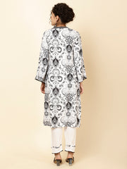Printed Cotton Blend Kurta