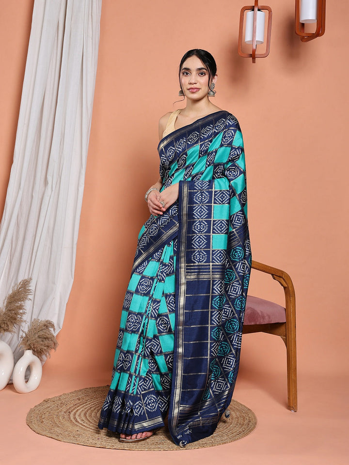 Digital Printed Art Silk Saree