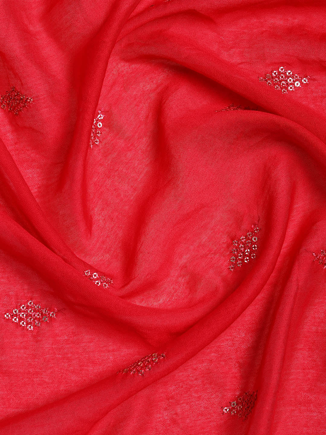 Neck Embroidered Cotton Blend Unstitched Suit With Dupatta