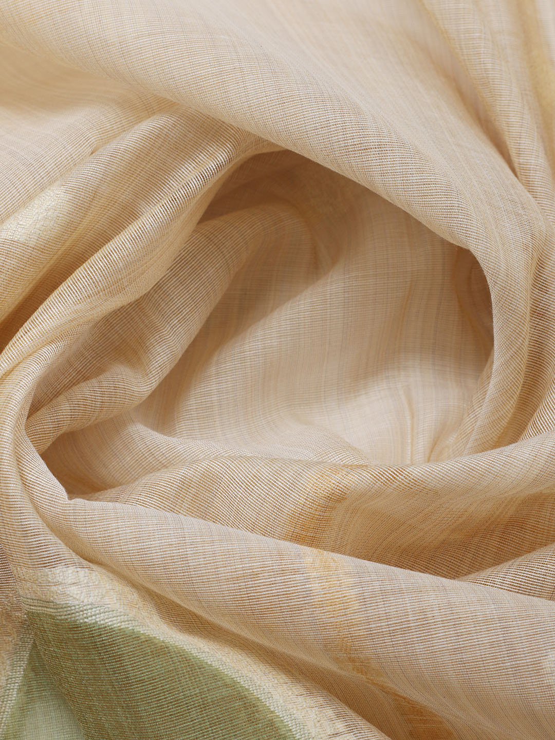 Printed Chanderi Unstitched Suit With Pant &amp; Dupatta