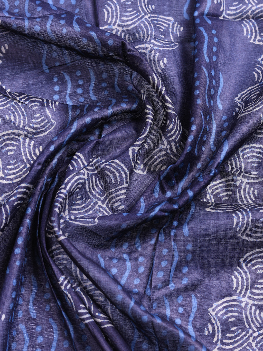 Printed Cotton Blend Unstitched Suit With Pant &amp; Dupatta