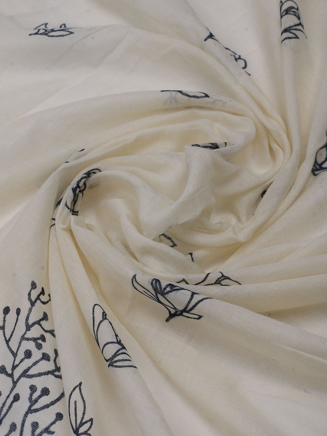 Neck Embroidered Cotton Blend Unstitched Suit With Dupatta
