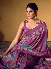 Digital Printed Art Silk Saree