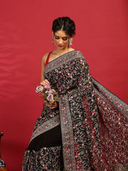 Embroidered Georgette Saree