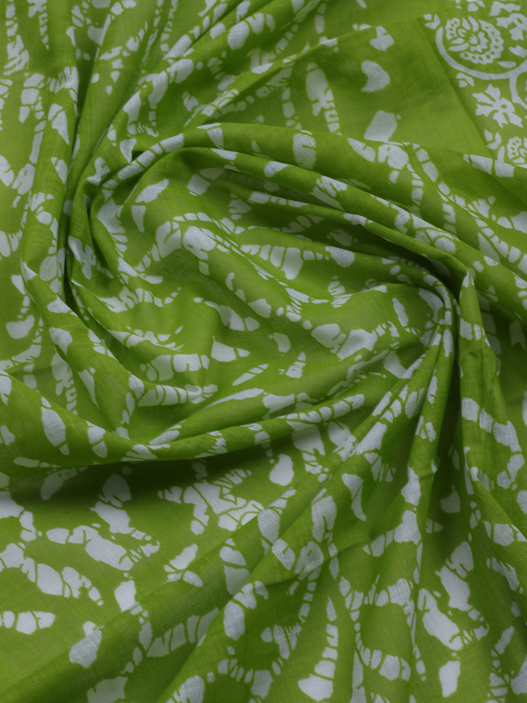 Printed Cotton Blend Unstitched Suit With Dupatta
