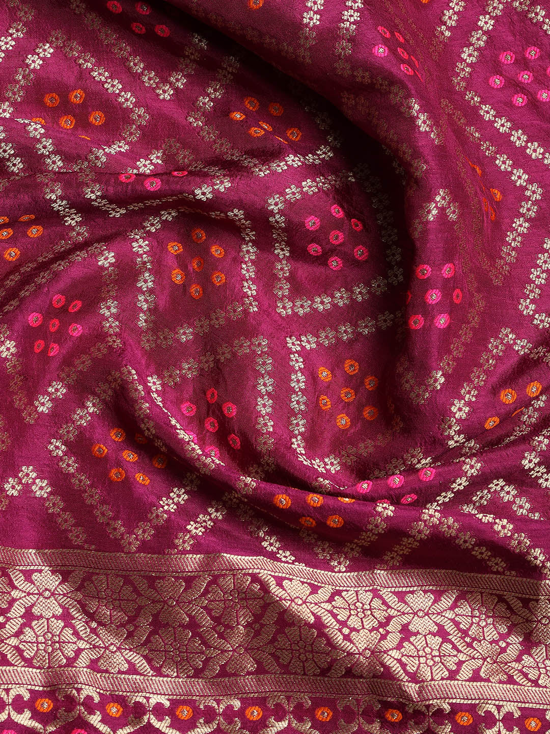 Embroidered Chanderi Unstitched Suit With Dupatta