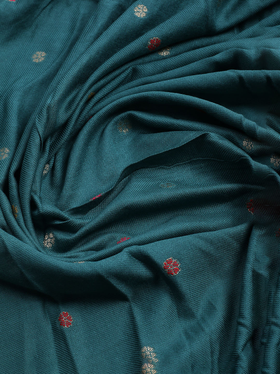 Pashmina Woven Design Unstitched Kurta With Pant &amp; Dupatta