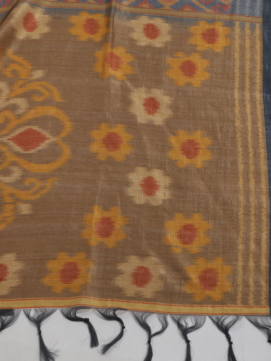 Printed Tussar Saree