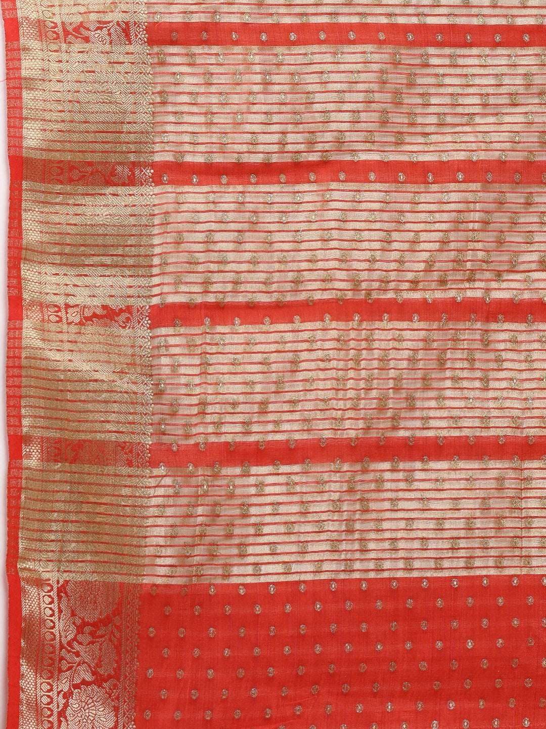 Zari Border Booti Art Silk Woven Saree