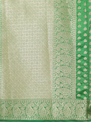 Zari Border Booti Woven Handloom Saree