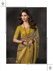 Printed Dola Silk Saree