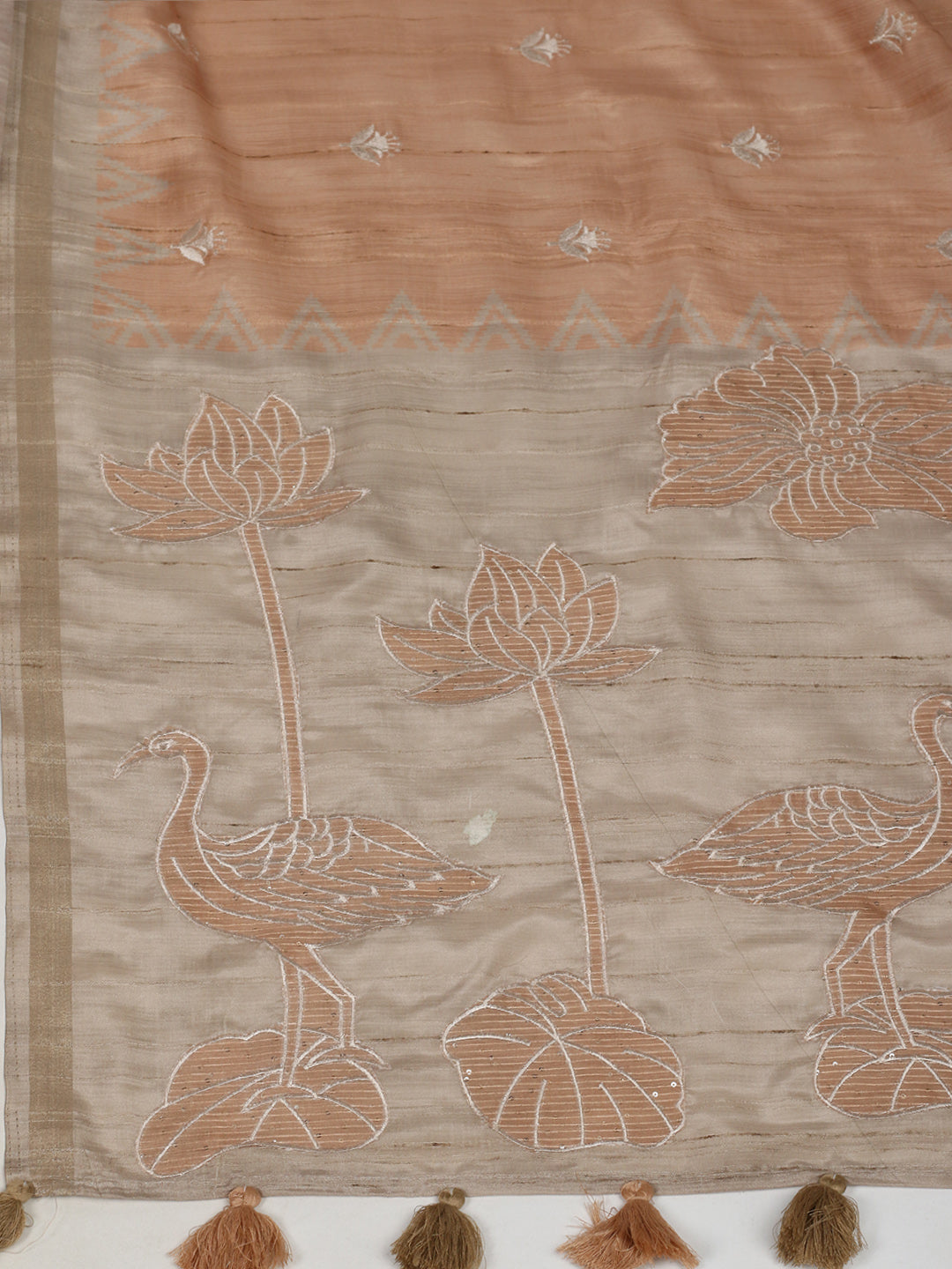 Printed &amp; Embroidered Booti Art Silk Saree
