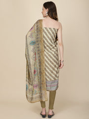 Printed Muslin Unstitched Suit Piece With Dupatta