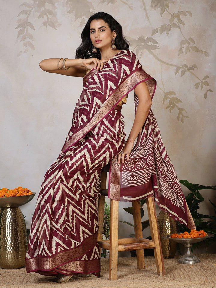 Digital Printed Georgette Saree