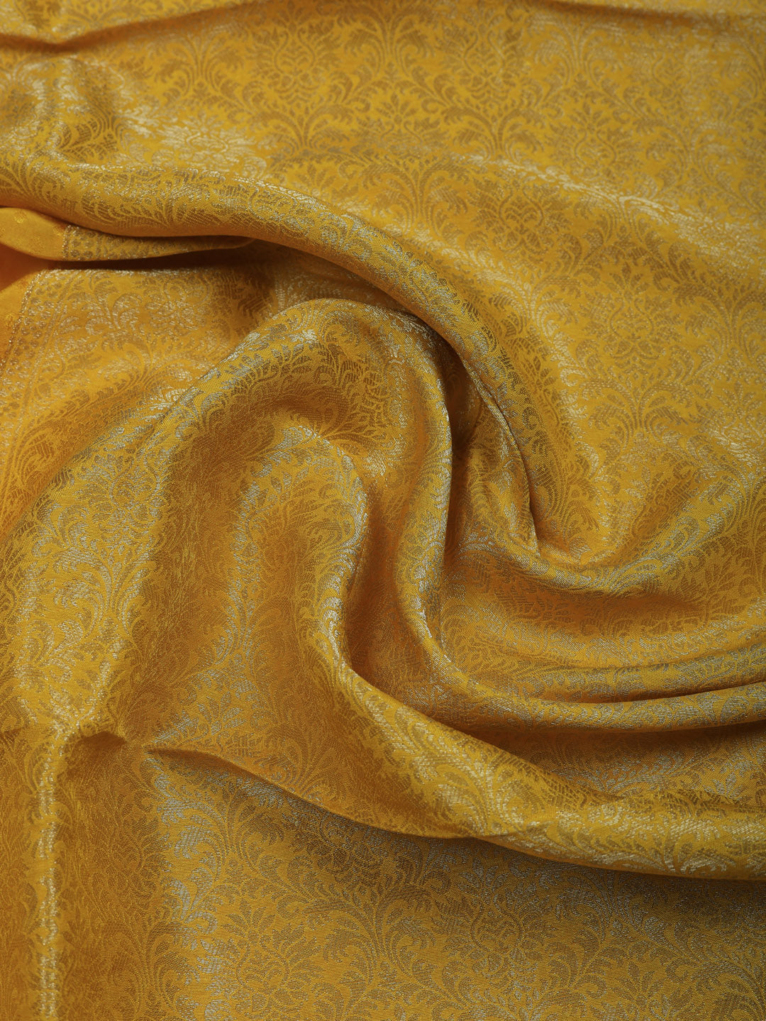 Woven Design Chanderi Unstitched Suit With Pant &amp; Dupatta