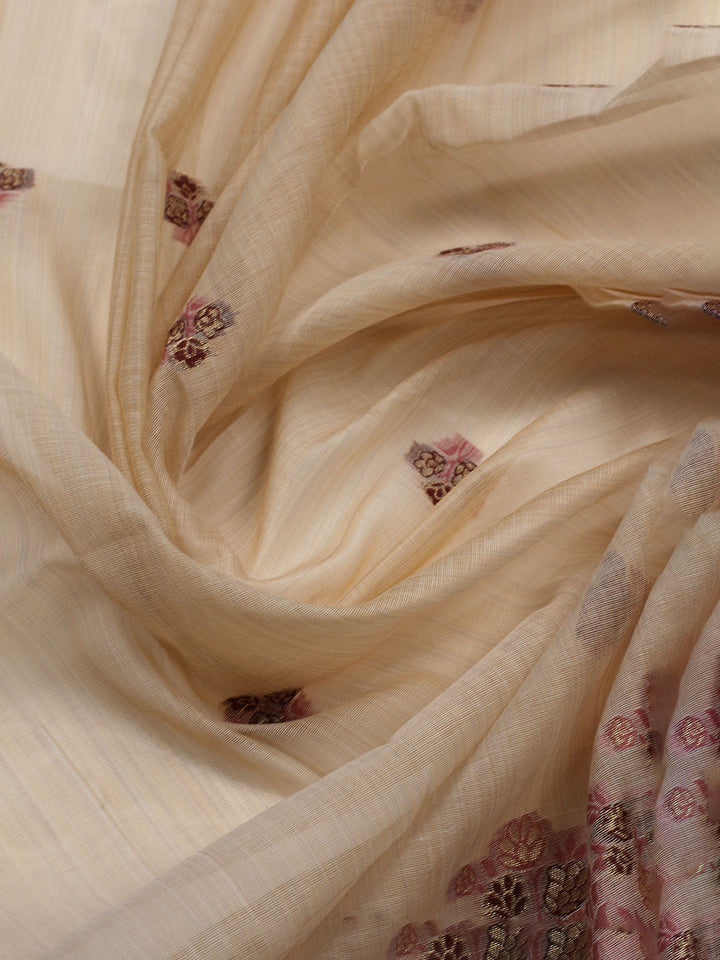 Woven Design Chanderi Unstitched Suit With Dupatta