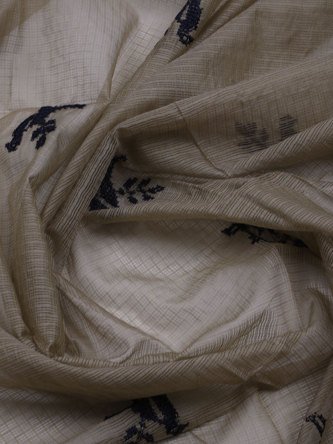 Neck Embroidered Cotton Blend Unstitched Suit With Dupatta