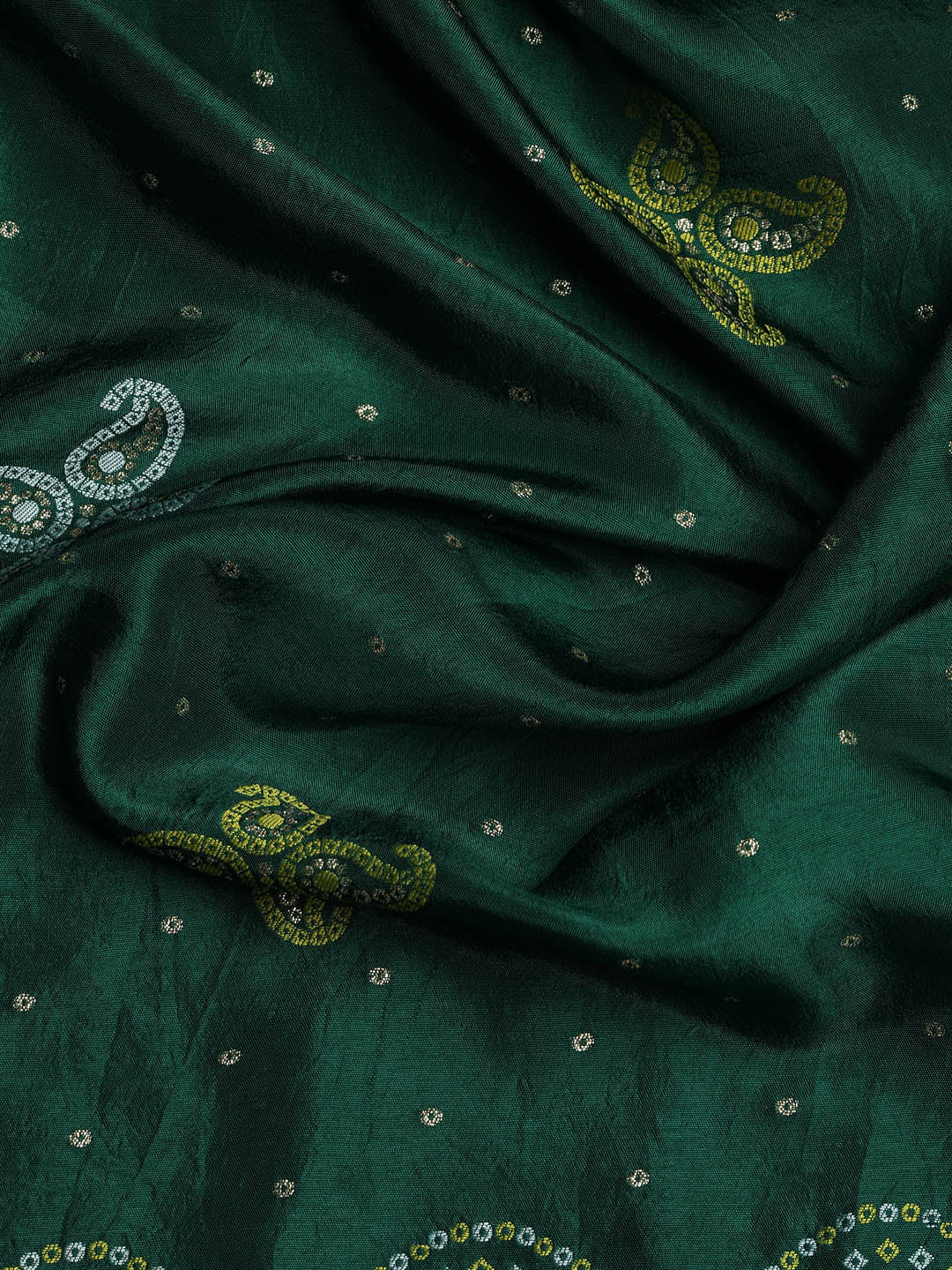 Embroidered Chanderi Unstitched Suit With Dupatta