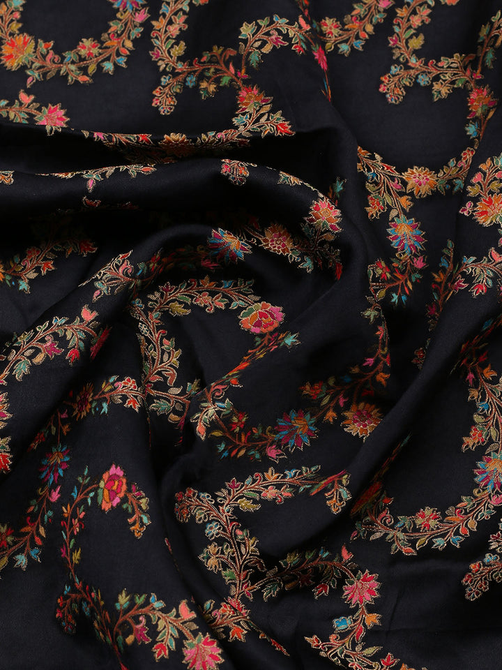 Woven Design Satin Unstitched Suit With Pant &amp; Dupatta