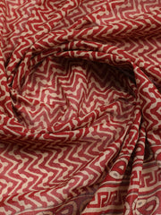 Embroidered Cotton Unstitched Suit With Pant & Dupatta