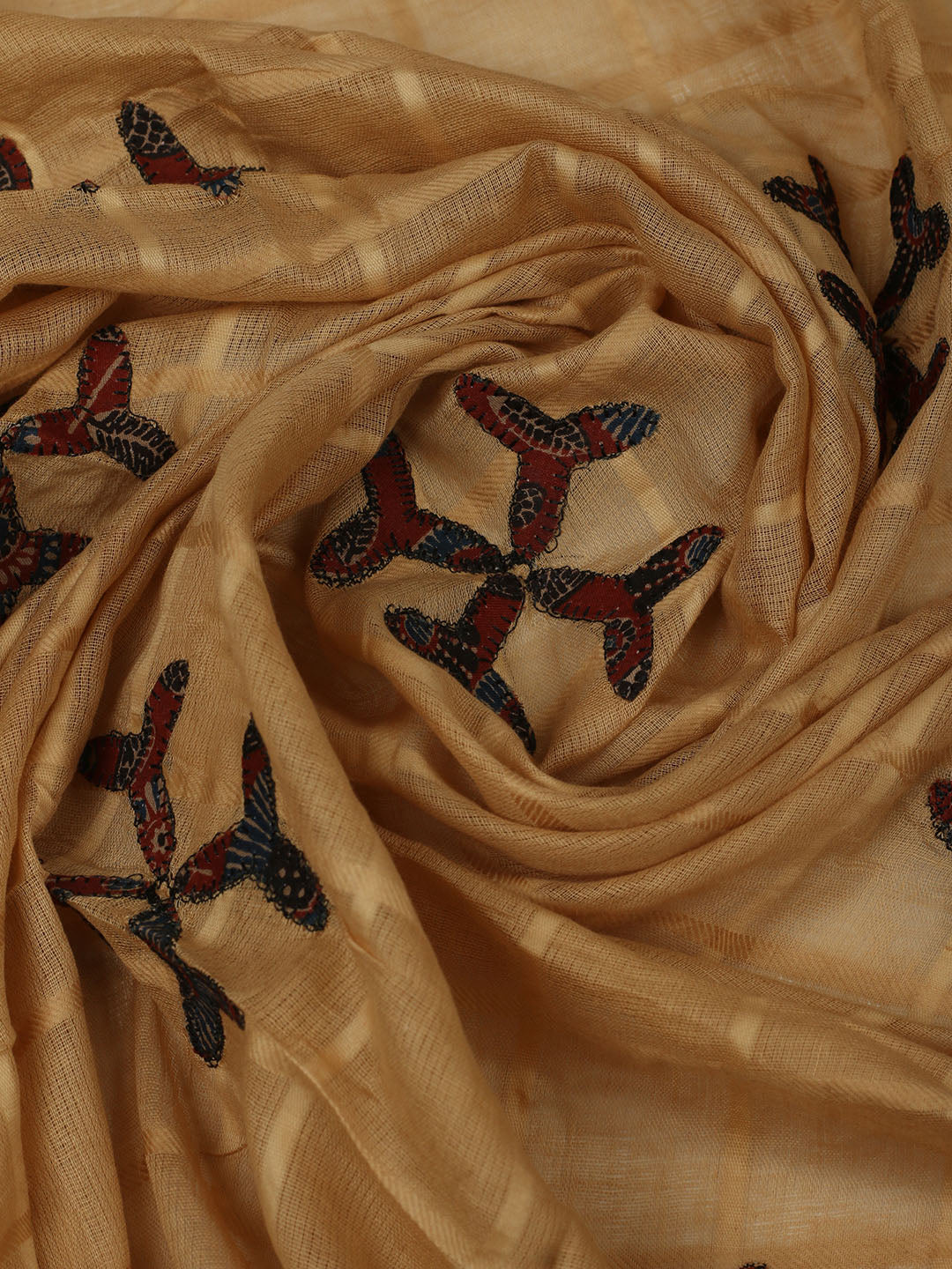 Printed Cotton Unstitched Suits Printed Suit With Pant &amp; Dupatta
