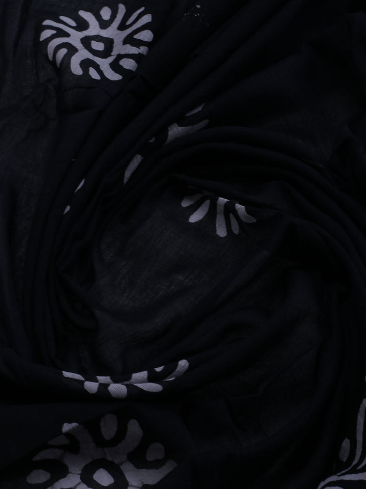 Printed Cotton Blend Unstitched Suit With Dupatta