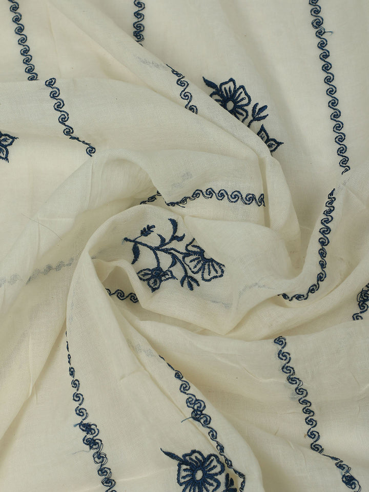 Printed Cotton Unstitched Kurta With Pant &amp; Dupatta