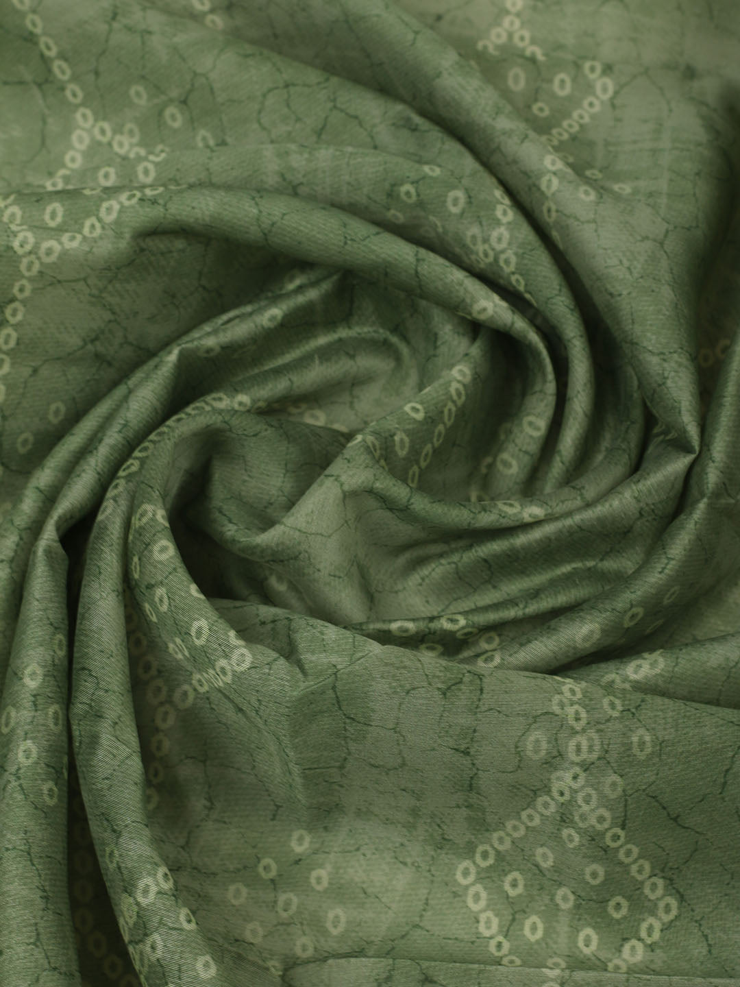 Printed Chanderi Unstitched Suit With Pant &amp; Dupatta