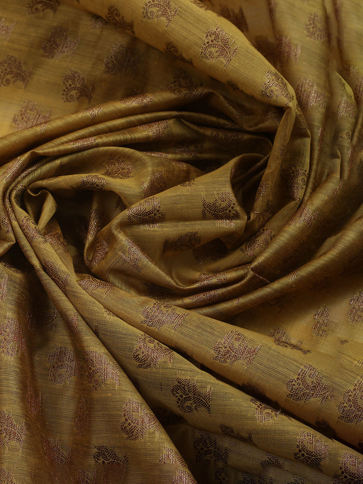 Woven Chanderi Unstitched Suit With Dupatta