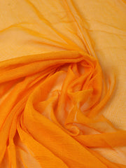 Embroidered Chanderi Mustard Unstitched Suit With Pant & Dupatta