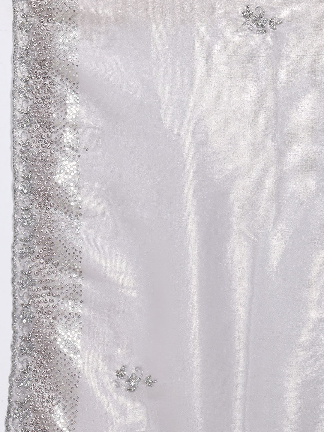 Sequence Embroidery Tissue Saree