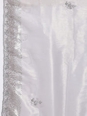 Sequence Embroidery Tissue Saree
