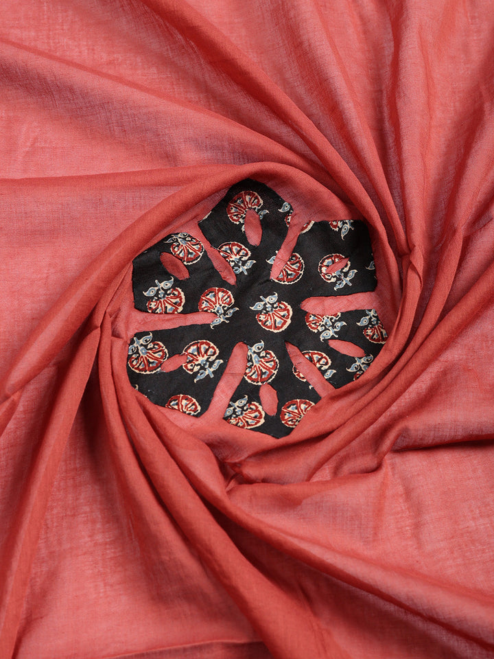 Printed Cotton Blend Unstitched Suit With Pant &amp; Dupatta