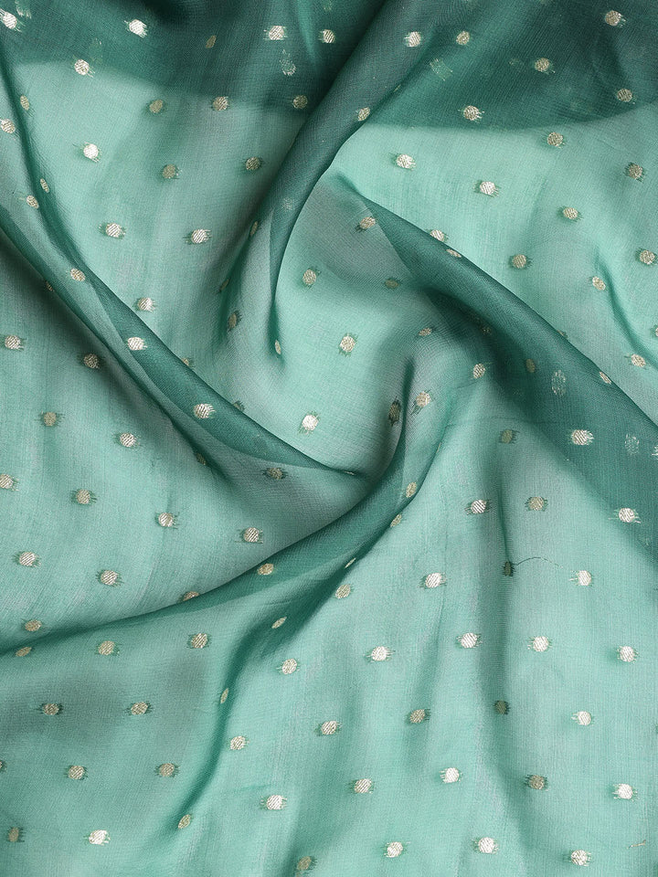 Embroidered Tissue Unstitched Suit With Dupatta