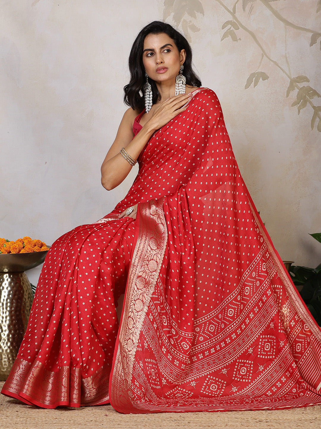 Digital Printed Georgette Saree