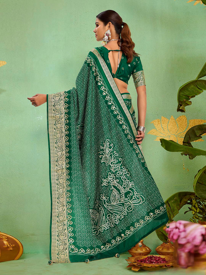 Digital Printed Art Silk Saree