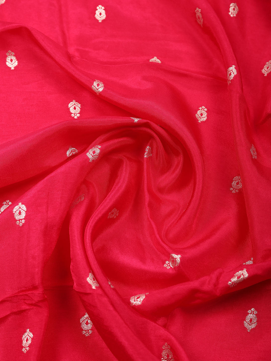 Embroidered Chanderi Unstitched Suit With Pant &amp; Dupatta