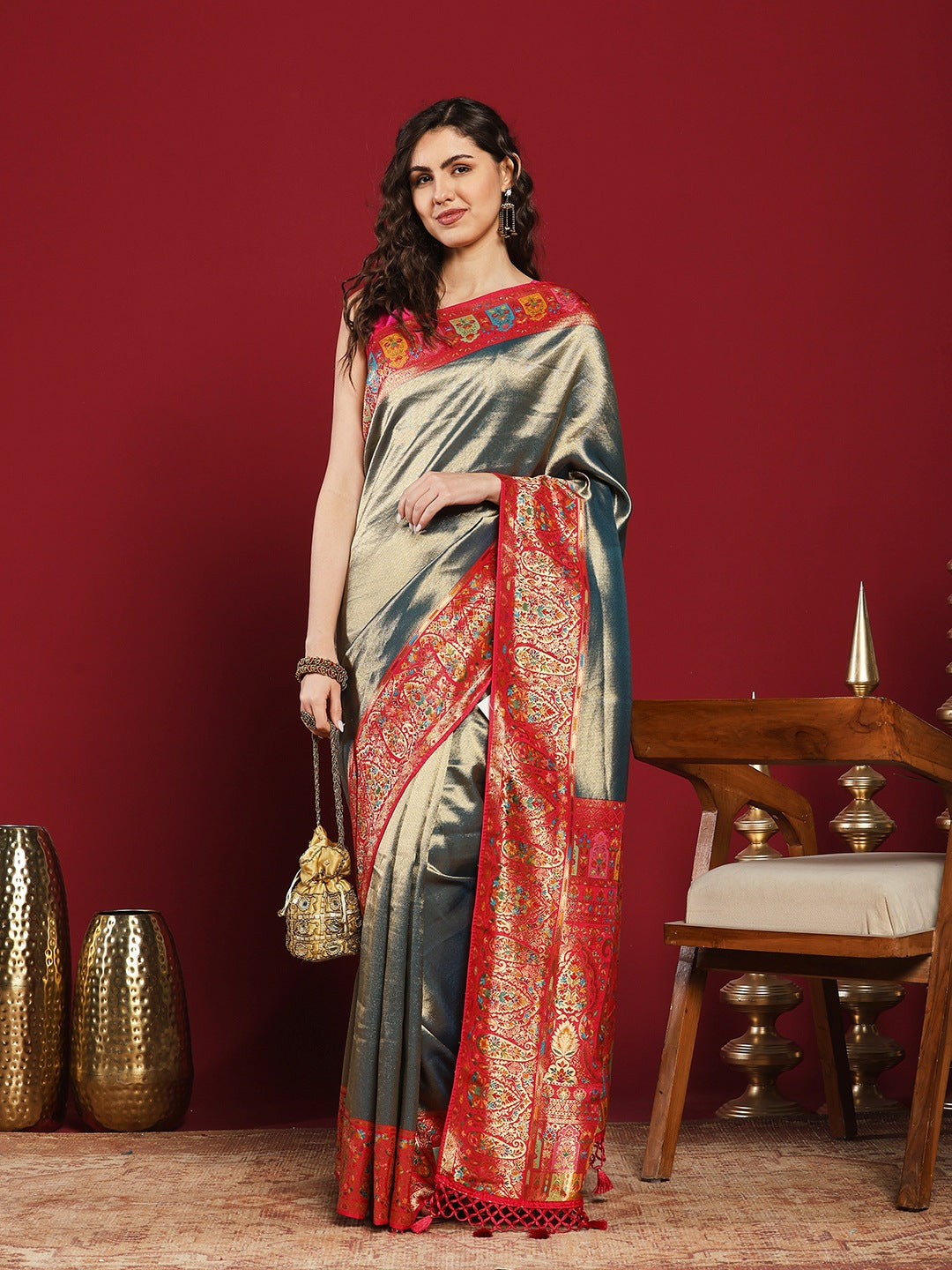 Woven Design Dola Silk Saree