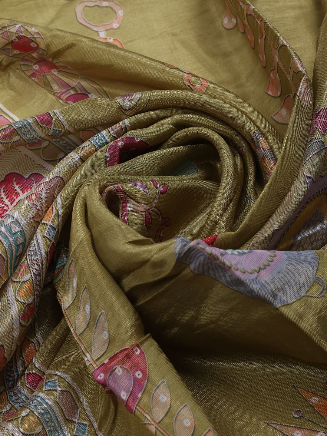 Woven Tissue  Unstitched Suit With Dupatta