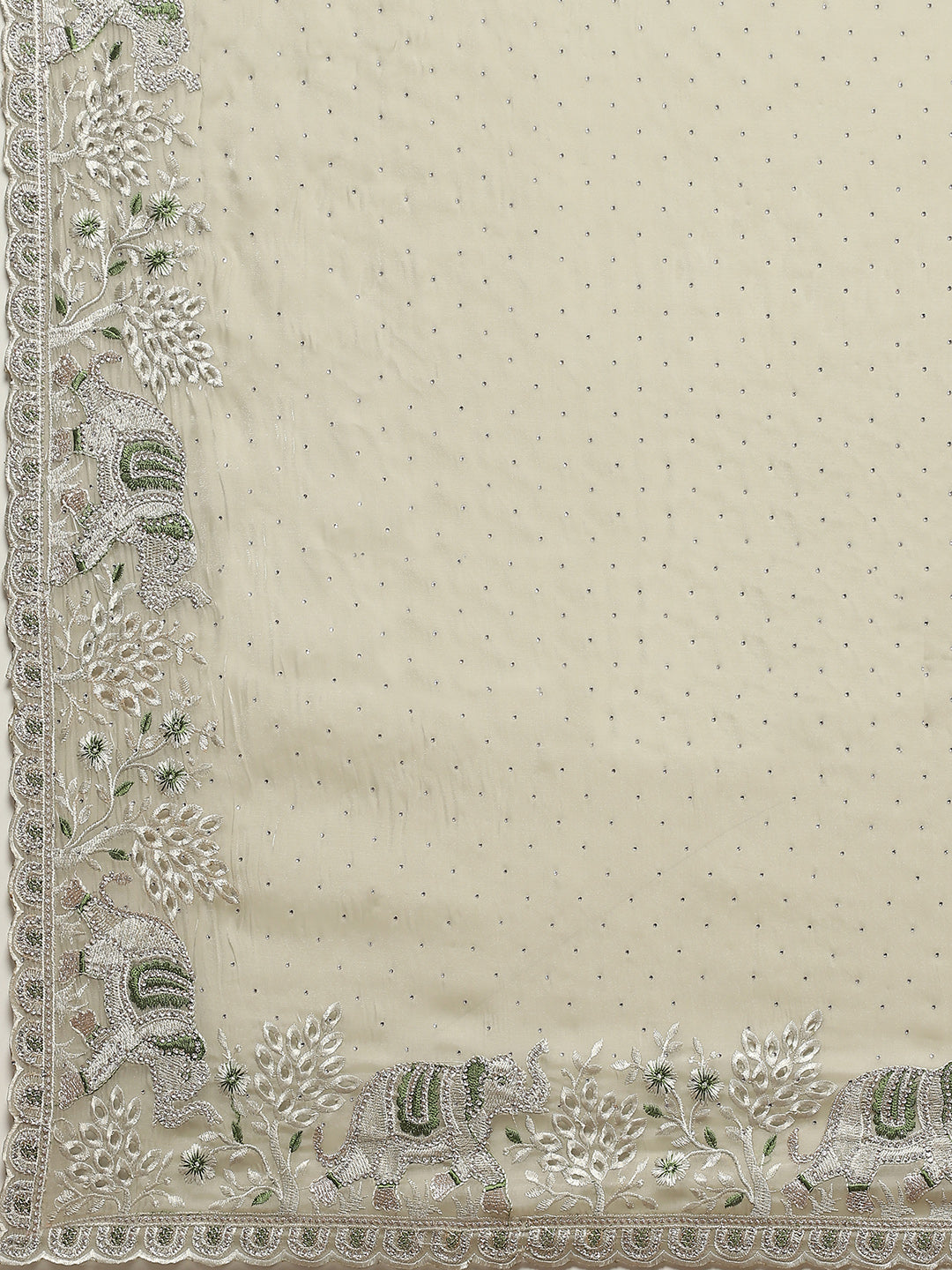 Stone Work Organza Saree