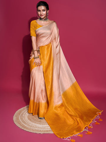 Zari Jaal Woven Handloom Saree