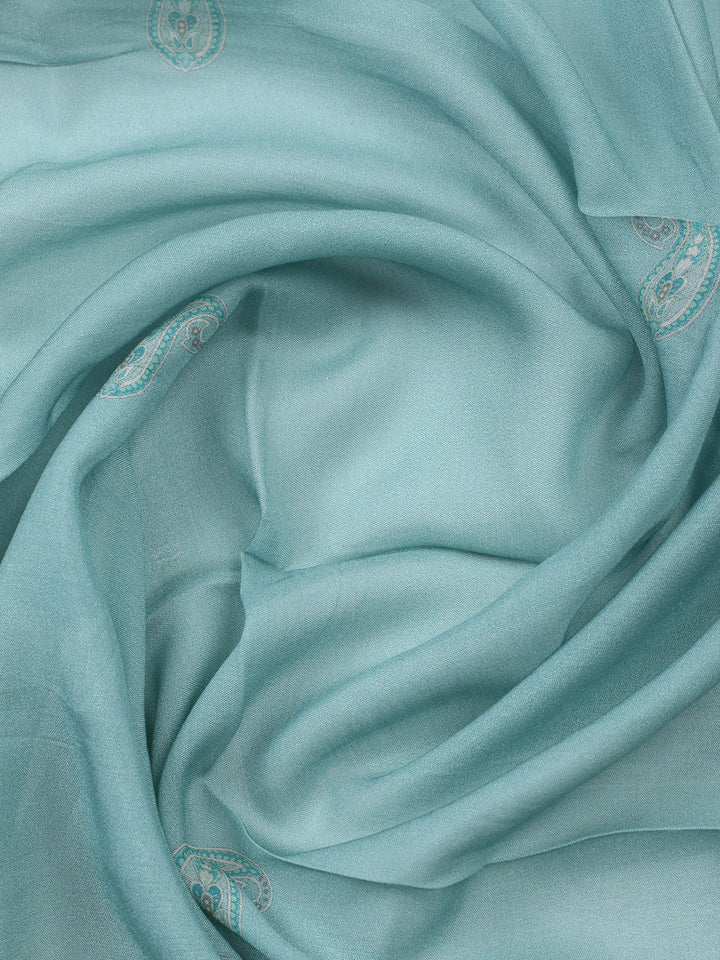 Embroidered Muslin Unstitched Suit With Pant &amp; Dupatta