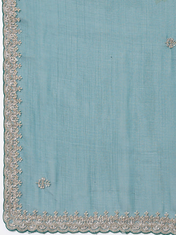 Sequence Embroidery Organza Saree