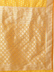 Zari Border Booti Woven Handloom Saree