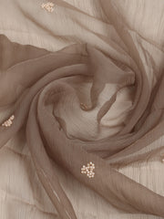 Embroidered Chiffon Unstitched Suit With Dupatta